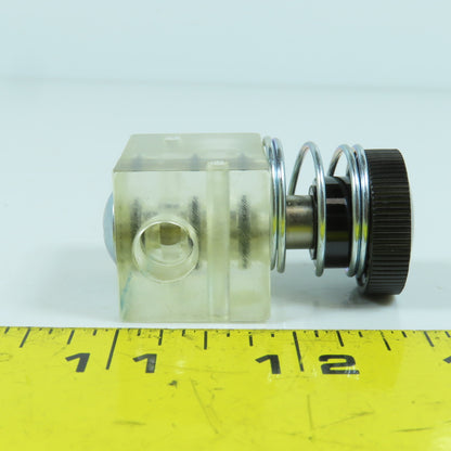 Bachman MA-32 1/8" NPT See-Thru Manual Valve With Spring