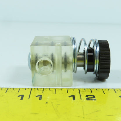 Bachman MA-32 1/8" NPT See-Thru Manual Valve With Spring
