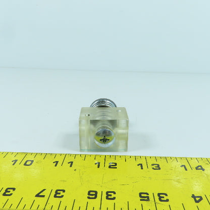 Bachman MA-32 1/8" NPT See-Thru Manual Valve With Spring