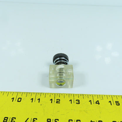 Bachman MA-32 1/8" NPT See-Thru Manual Valve With Spring