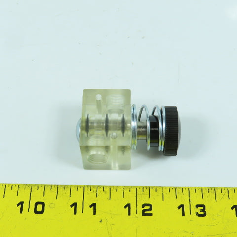 Bachman MA-32 1/8" NPT See-Thru Manual Valve With Spring