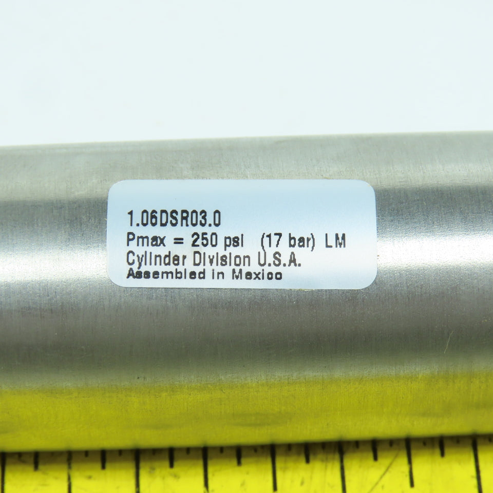 Schrader 1.06DSR03.0 Double Acting Stainless Air Cylinder 1-1/16" Bore 3" Stroke