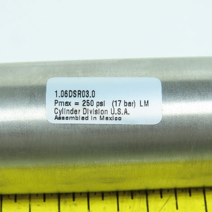 Schrader 1.06DSR03.0 Double Acting Stainless Air Cylinder 1-1/16" Bore 3" Stroke