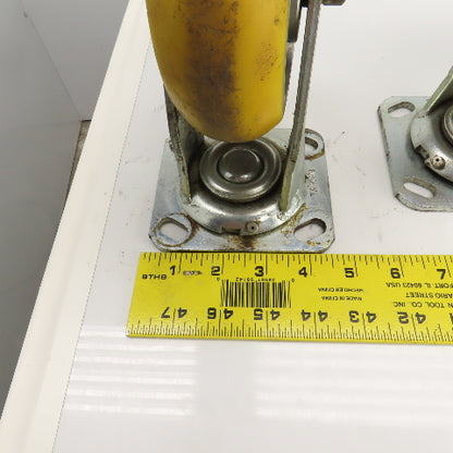 Apex 6" x 2" Heavy Duty Ball Bearing Swivel Polyurethane Casters Lot Of 6