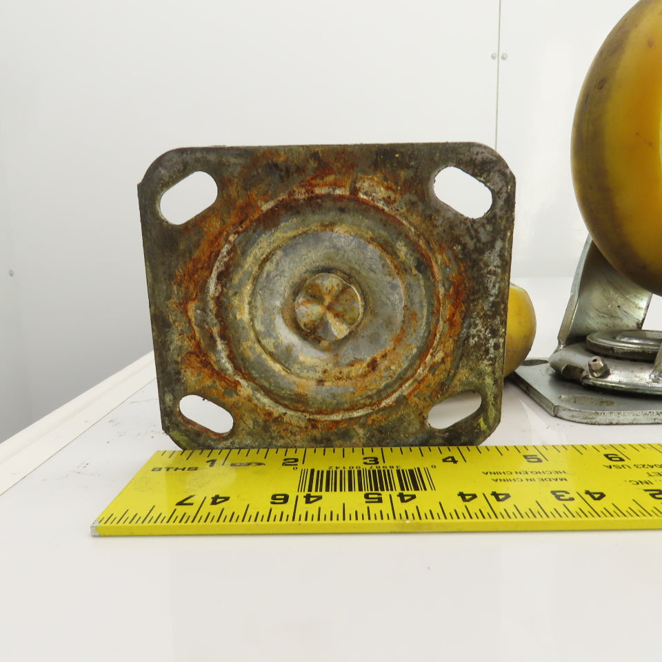 Apex 6" x 2" Heavy Duty Ball Bearing Swivel Polyurethane Casters Lot Of 6