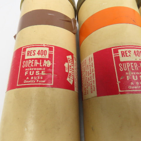 Bussmann RES 400 Super-Lag 400A 600V Renewable Fuse Lot Of 3