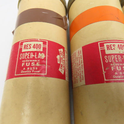 Bussmann RES 400 Super-Lag 400A 600V Renewable Fuse Lot Of 3