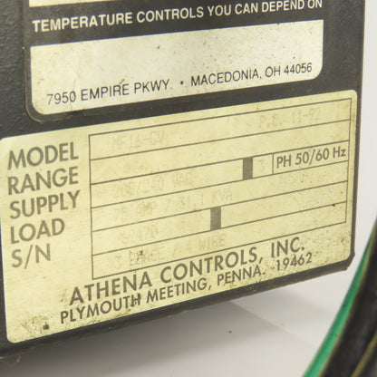 Athena MF16-CV 16 Slot Temperature Control PLC Chassis 208/240VAC 3PH