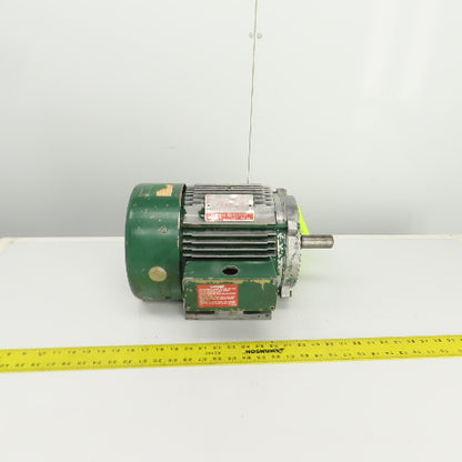 General Electric 5HP AC Electric Motor 1755RPM 230/460V 3PH 184TZ Frame
