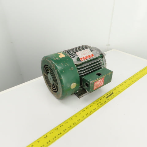 General Electric 5HP AC Electric Motor 1755RPM 230/460V 3PH 184TZ Frame