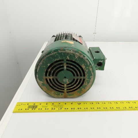 General Electric 5HP AC Electric Motor 1755RPM 230/460V 3PH 184TZ Frame