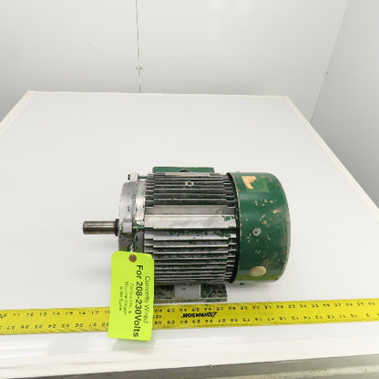 General Electric 5HP AC Electric Motor 1755RPM 230/460V 3PH 184TZ Frame