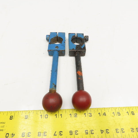 Machine Operator Handle Knob Lever 1" Bore 7-1/2" OAL Lot of 2