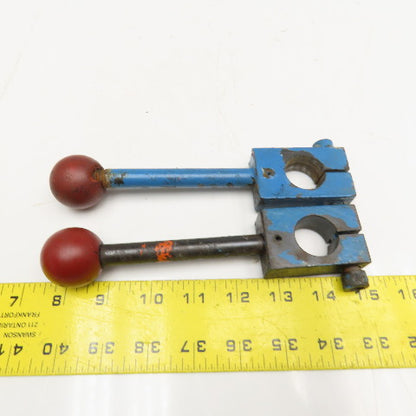 Machine Operator Handle Knob Lever 1" Bore 7-1/2" OAL Lot of 2