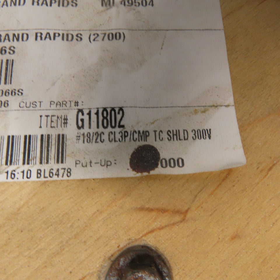 Lake Cable 18AWG 2/C Gray Shielded Communication Cable CL3P EPI CMP 370'