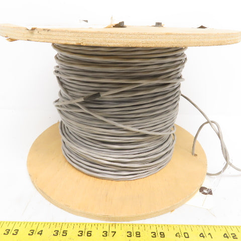 Lake Cable 18AWG 2/C Gray Shielded Communication Cable CL3P EPI CMP 370'