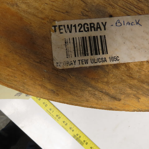 12 AWG Wire Gray Primary Stranded Power Cable AC/DC 1300'