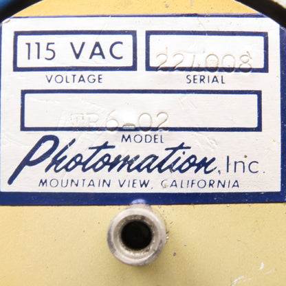 Photomation TR6-02 115VAC Photosensor