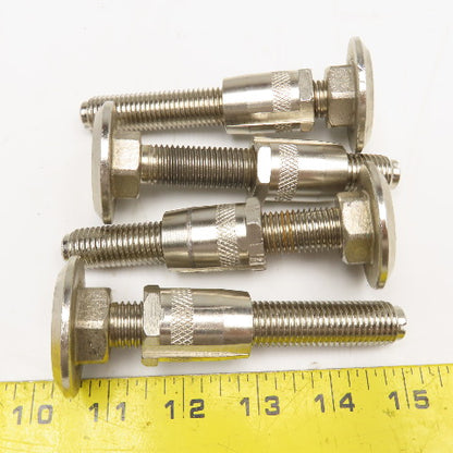 M16-2.0 Metric Threaded Table Floor Leveling Feet 24mm Round Insert Lot Of 4