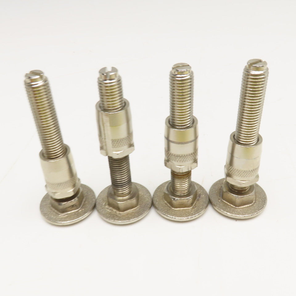 M16-2.0 Metric Threaded Table Floor Leveling Feet 24mm Round Insert Lot Of 4