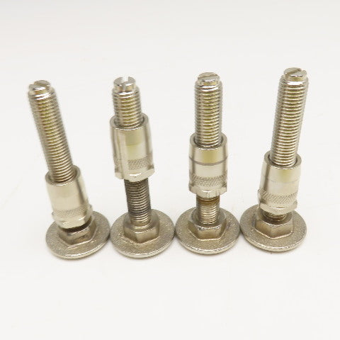 M16-2.0 Metric Threaded Table Floor Leveling Feet 24mm Round Insert Lot Of 4