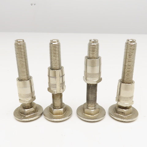 M16-2.0 Metric Threaded Table Floor Leveling Feet 24mm Round Insert Lot Of 4