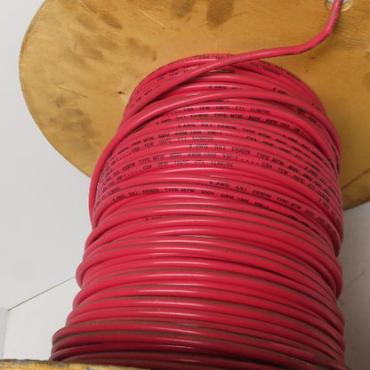 8 AWG Wire Red MTW Stranded Power Cable 400'