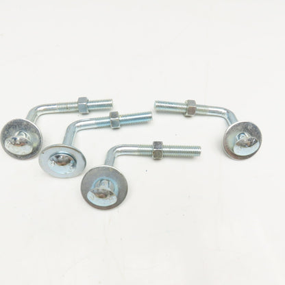 1/2"-13 x 4" Bent Anchor Carriage Bolt 2-1/2" Thread Length Lot Of 4