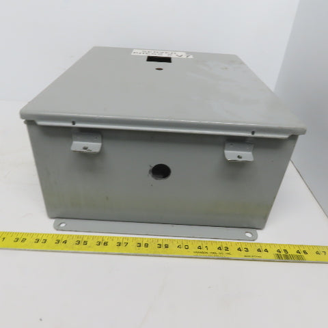 Hoffman A-1412CHNF 14x12x6 Hinged Door Electrical Enclosure Cabinet W/Backplate