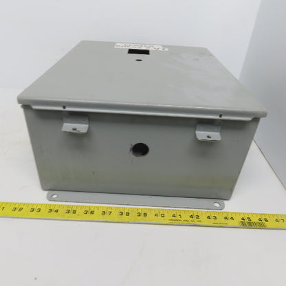 Hoffman A-1412CHNF 14x12x6 Hinged Door Electrical Enclosure Cabinet W/Backplate