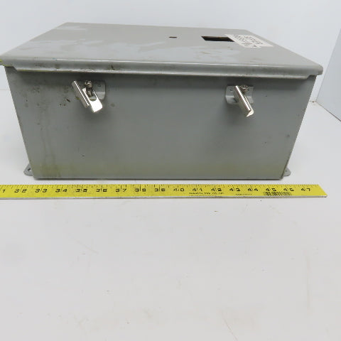 Hoffman A-1412CHNF 14x12x6 Hinged Door Electrical Enclosure Cabinet W/Backplate