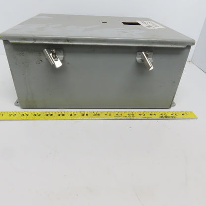 Hoffman A-1412CHNF 14x12x6 Hinged Door Electrical Enclosure Cabinet W/Backplate