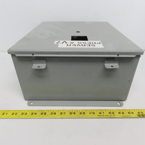 Hoffman A-1412CHNF 14x12x6 Hinged Door Electrical Enclosure Cabinet W/Backplate