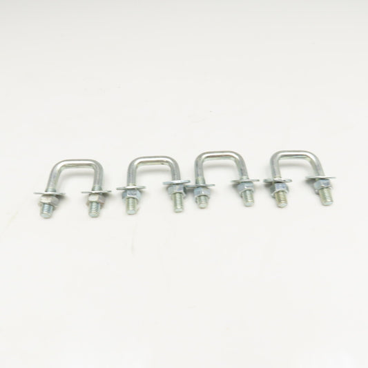 1/2"-13 Square U-Bolt 1-3/8" Thread Length 2-1/2" x 3" OAL Lot Of 4