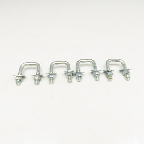 1/2"-13 Square U-Bolt 1-3/8" Thread Length 2-1/2" x 3" OAL Lot Of 4