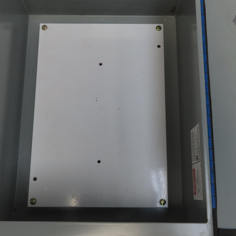 Hoffman E-12PBY25 13.5x10x6 Hinged Door Electrical Enclosure Cabinet W/Backplate