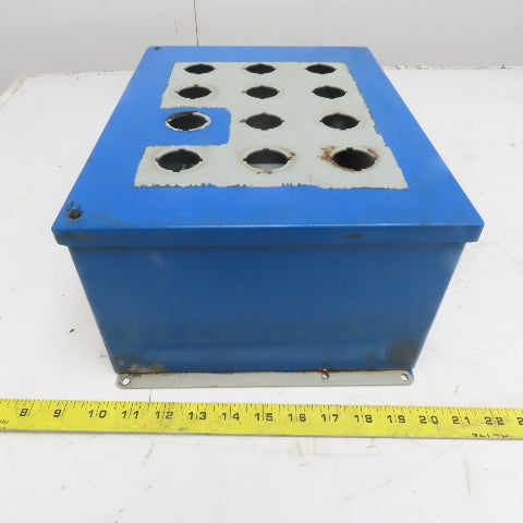 Hoffman E-12PBY25 13.5x10x6 Hinged Door Electrical Enclosure Cabinet W/Backplate