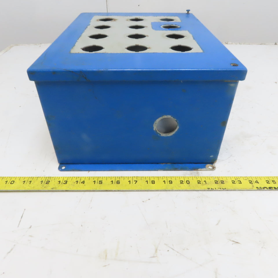 Hoffman E-12PBY25 13.5x10x6 Hinged Door Electrical Enclosure Cabinet W/Backplate