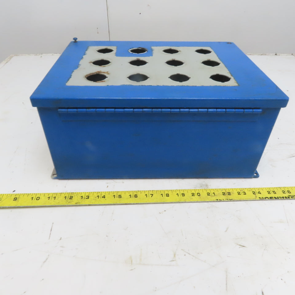 Hoffman E-12PBY25 13.5x10x6 Hinged Door Electrical Enclosure Cabinet W/Backplate