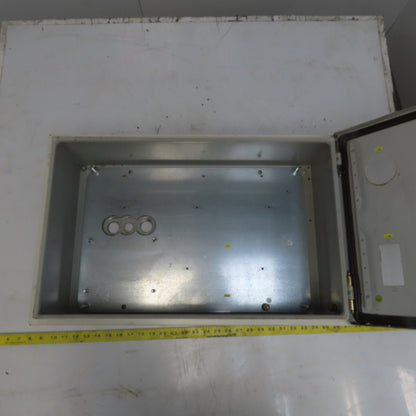 Rittal AE 1039 15x23.5x7.5 Hinged Door Electrical Enclosure Cabinet W/Backplate