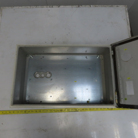 Rittal AE 1039 15x23.5x7.5 Hinged Door Electrical Enclosure Cabinet W/Backplate