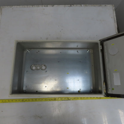 Rittal AE 1039 15x23.5x7.5 Hinged Door Electrical Enclosure Cabinet W/Backplate