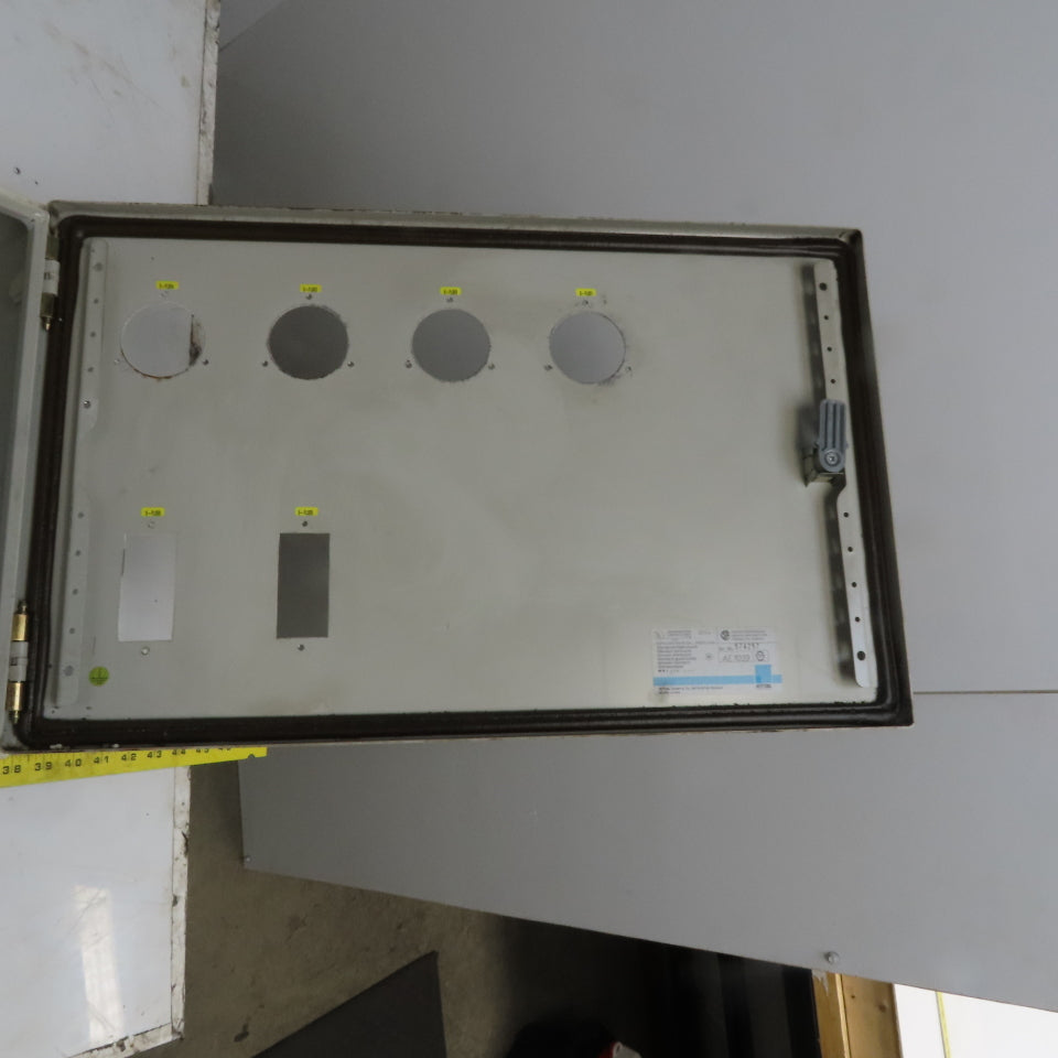 Rittal AE 1039 15x23.5x7.5 Hinged Door Electrical Enclosure Cabinet W/Backplate