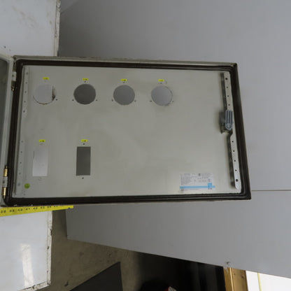Rittal AE 1039 15x23.5x7.5 Hinged Door Electrical Enclosure Cabinet W/Backplate