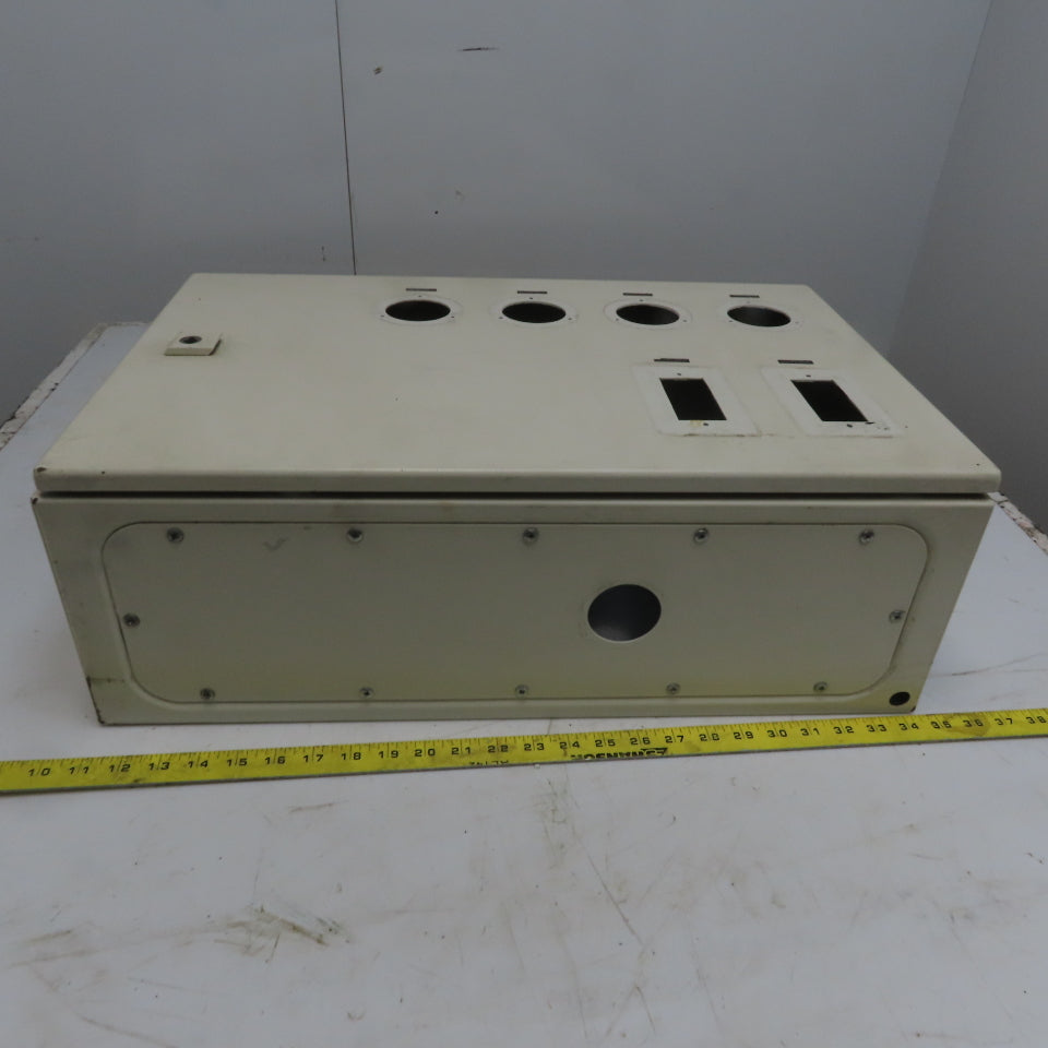 Rittal AE 1039 15x23.5x7.5 Hinged Door Electrical Enclosure Cabinet W/Backplate