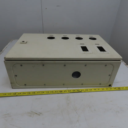 Rittal AE 1039 15x23.5x7.5 Hinged Door Electrical Enclosure Cabinet W/Backplate