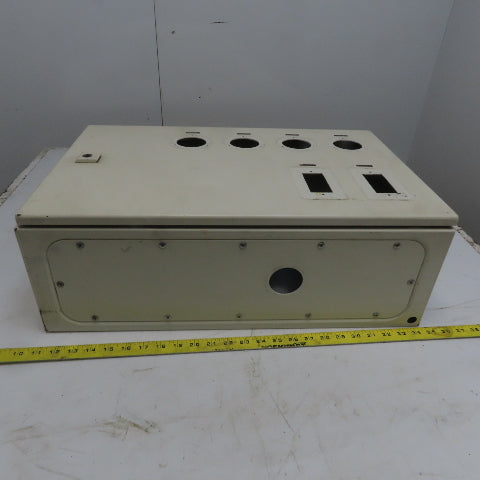 Rittal AE 1039 15x23.5x7.5 Hinged Door Electrical Enclosure Cabinet W/Backplate