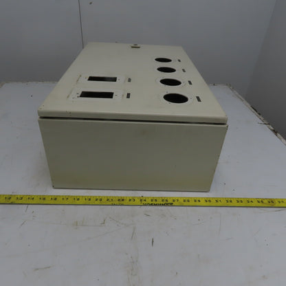 Rittal AE 1039 15x23.5x7.5 Hinged Door Electrical Enclosure Cabinet W/Backplate