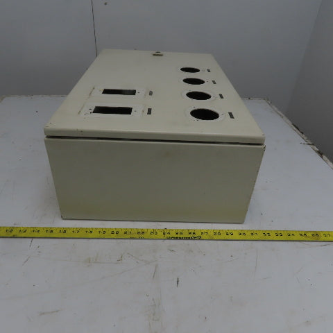 Rittal AE 1039 15x23.5x7.5 Hinged Door Electrical Enclosure Cabinet W/Backplate
