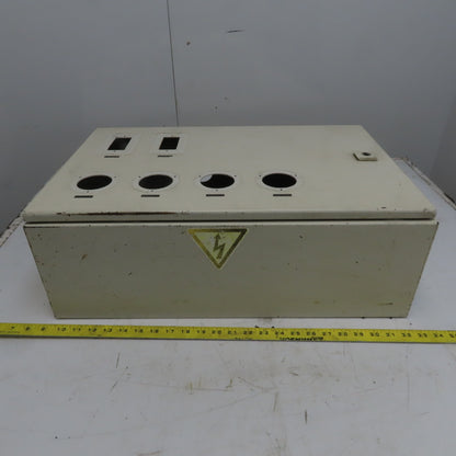 Rittal AE 1039 15x23.5x7.5 Hinged Door Electrical Enclosure Cabinet W/Backplate